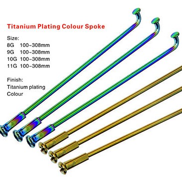 Titanium Plating Color  bicycle Spoke